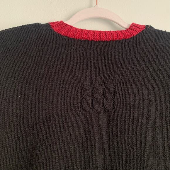 Marisa Christina Classics size L Embroidered Teacher Midnights Cardigan VTG - Picture 8 of 10